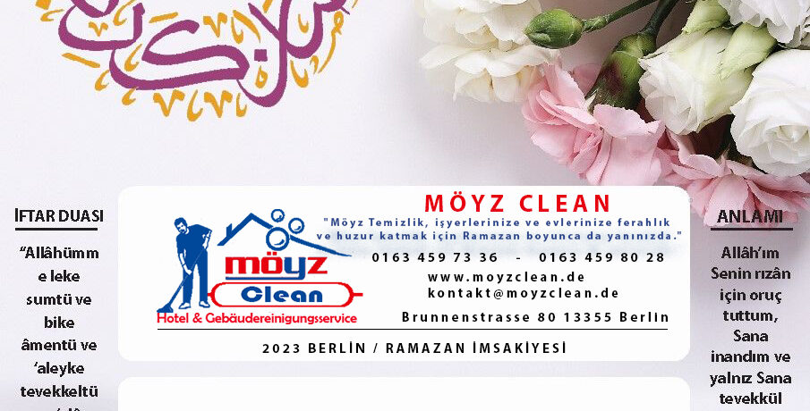 Moyz Clean İmsakiye